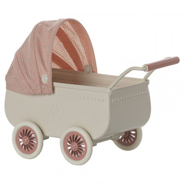 Landau pour bébé souris Maileg - Rose