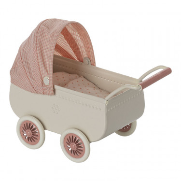 Landau pour bébé souris Maileg - Rose
