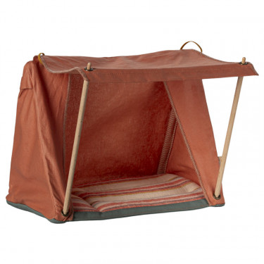 Tente de camping pour la randonnée - souris Maileg - orange
