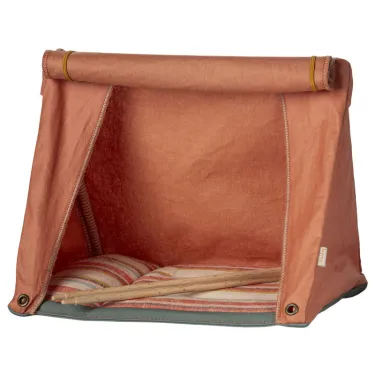 Tente de camping pour la randonnée - souris Maileg - orange