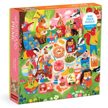 Pique-Nique dans les bois - Puzzle 500 pcs Mudpuppy