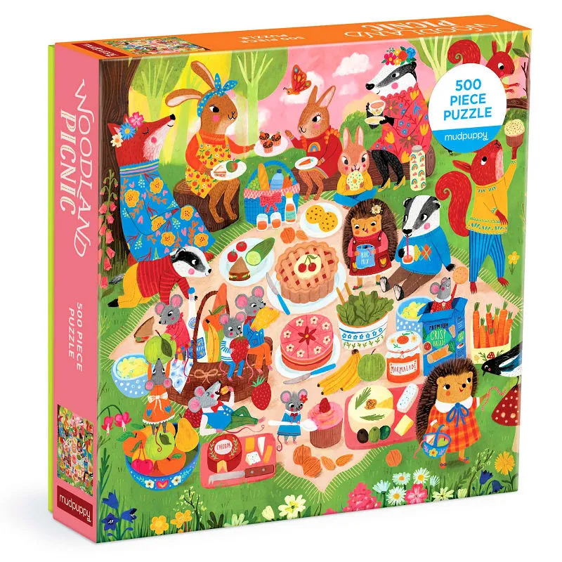Pique-Nique dans les bois - Puzzle 500 pcs Mudpuppy