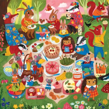 Pique-Nique dans les bois - Puzzle 500 pcs Mudpuppy