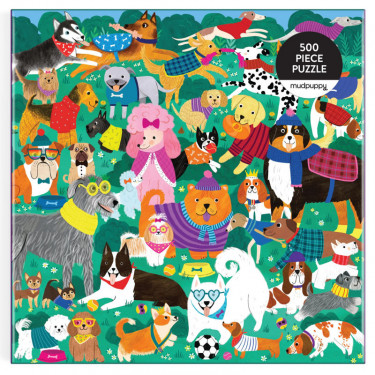 Rassemblement de chiens - Puzzle 500 pcs Mudpuppy