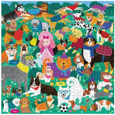 Rassemblement de chiens - Puzzle 500 pcs Mudpuppy