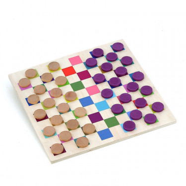 Jeu de Dames en bois multicolore - VILAC 6116