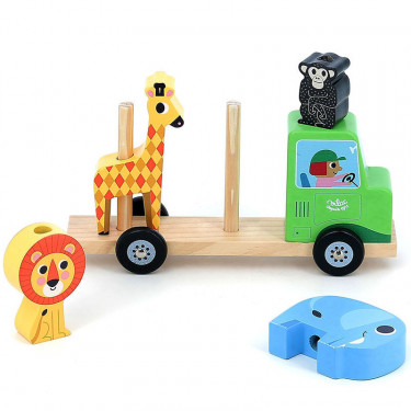 Empil'Animaux Savane - Jeu d'éveil en bois Vilac - Ingela P. Arrhenius VILAC 7637