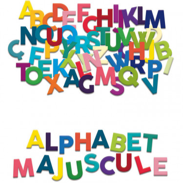 Coffret de magnets en bois "Lettres majuscules" VILAC 6705