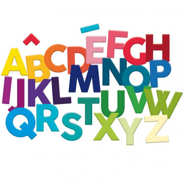 Coffret de magnets en bois "Lettres majuscules" VILAC 6705