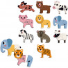 Coffret de magnets en bois "10 animaux rigolos" Ingela P. Arrhenius VILAC 7624