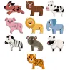 Coffret de magnets en bois "10 animaux rigolos" Ingela P. Arrhenius VILAC 7624