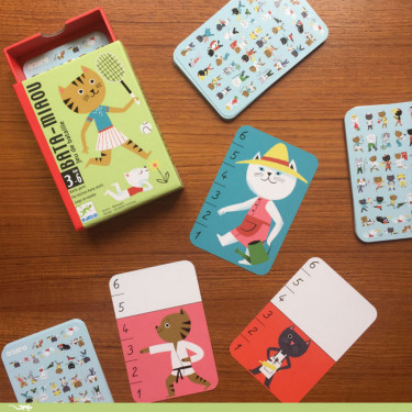 Bata-Miaou, jeu de cartes DJECO 5139