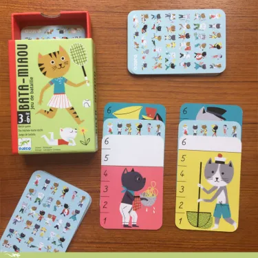 Bata-Miaou, jeu de cartes DJECO 5139
