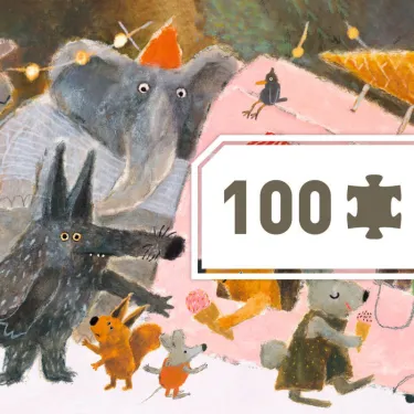 "Le parc" Puzzle gallery 100 pcs DJECO 7683