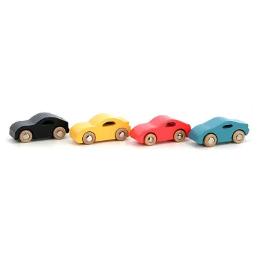 Coffret de 4 voitures en bois VILAC - Super cars Vilacity