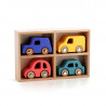 Coffret de 4 voitures en bois VILAC - City cars Vilacity