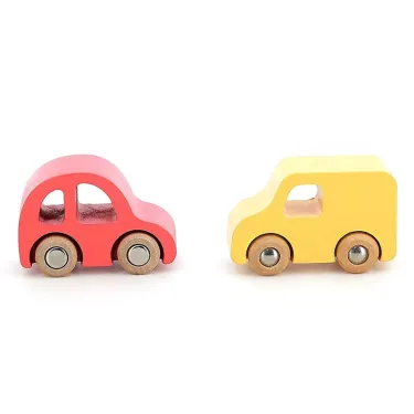 Coffret de 4 voitures en bois VILAC - City cars Vilacity