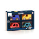 Coffret de 4 voitures en bois VILAC - City cars Vilacity