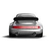 Racing Car Porsche 911 Silver, jouet voiture Baghera - vue arrière avec spoiler et double pots d’échappement