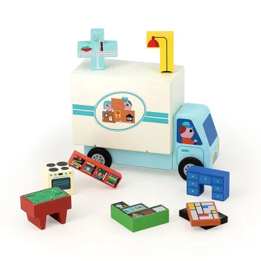 Déménagement Pack it right - Jeu de logique en bois Vilac - Ingela P. Arrhenius VILAC 7635