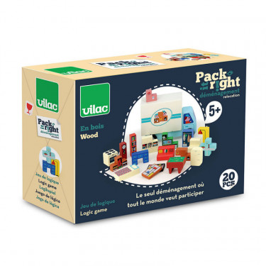 Déménagement Pack it right - Jeu de logique en bois Vilac - Ingela P. Arrhenius VILAC 7635