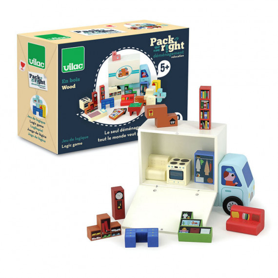 Déménagement Pack it right - Jeu de logique en bois Vilac - Ingela P. Arrhenius VILAC 7635