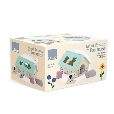 Boîte à formes en bois 'Maison des animaux' Sarah Betz - VILAC 7119