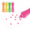 4 marqueurs mousse gros pois DJECO 9059 - Néon