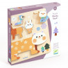 Puzzle relief en bois Woody Stack, jeu d'encastrement et d'empilement DJECO 1090