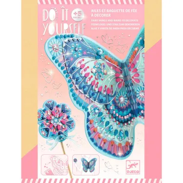Ailes et baguette de fée à décorer "Comme une fée" DIY DJECO 7939
