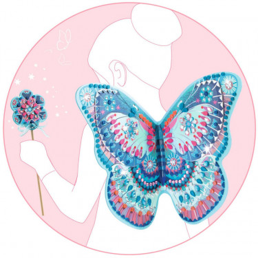 Ailes et baguette de fée à décorer "Comme une fée" DIY DJECO 7939