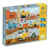 Puzzle géant "Le chantier" 12 + 5 pièces DJECO 7167