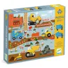 Puzzle géant "Le chantier" 12 + 5 pièces DJECO 7167
