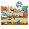 Puzzle géant "Le chantier" 12 + 5 pièces DJECO 7167