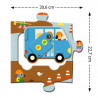 Puzzle géant "Le chantier" 12 + 5 pièces DJECO 7167