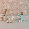 Poussette pour bébé souris ou lapin Maileg - Bleu