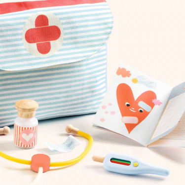 Visite chez le médecin, accessoire pour poupée POMEA de Djeco 7854