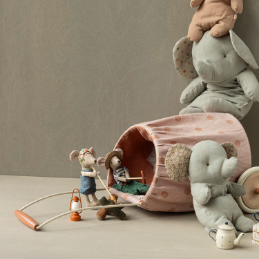 Ensemble feu de camp pour randonneurs - souris Maileg