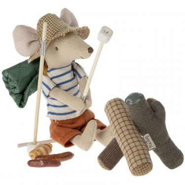 Ensemble feu de camp pour randonneurs - souris Maileg