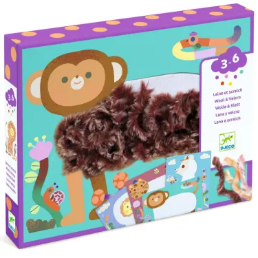 Coffret Laine & Scratch "Tout poilus !" DJECO 9128