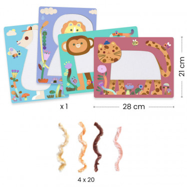 Coffret Laine & Scratch "Tout poilus !" DJECO 9128