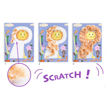 Coffret Laine & Scratch "Tout poilus !" DJECO 9128