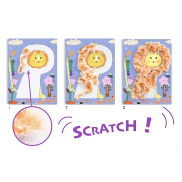 Coffret Laine & Scratch "Tout poilus !" DJECO 9128