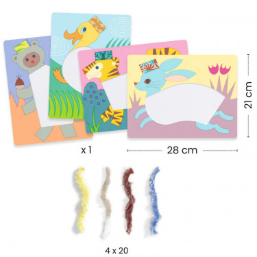 Coffret Laine & Scratch "Avec un chapeau !" DJECO 9127