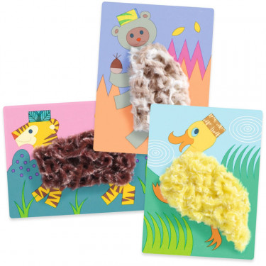 Coffret Laine & Scratch "Avec un chapeau !" DJECO 9127