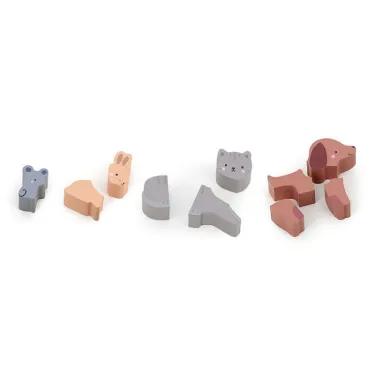 Puzzle d'encastrement en bois 'J'apprends à compter les animaux' Sarah Betz VILAC 7118
