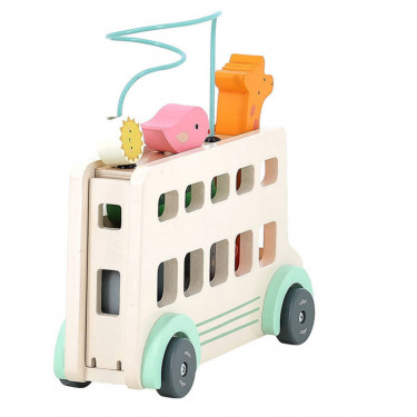 Bus'Animo, jeu d'éveil en bois VILAC - Sarah Betz 7106