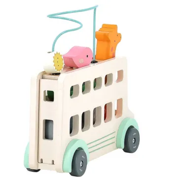 Bus'Animo, jeu d'éveil en bois VILAC - Sarah Betz 7106