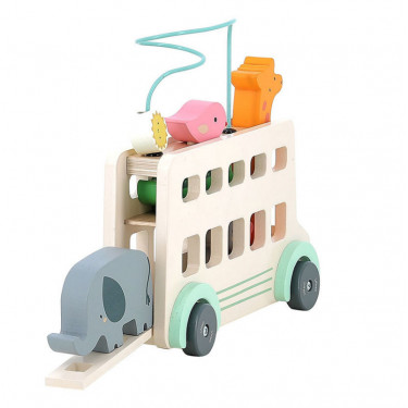 Bus'Animo, jeu d'éveil en bois VILAC - Sarah Betz 7106