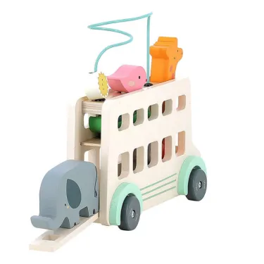 Bus'Animo, jeu d'éveil en bois VILAC - Sarah Betz 7106